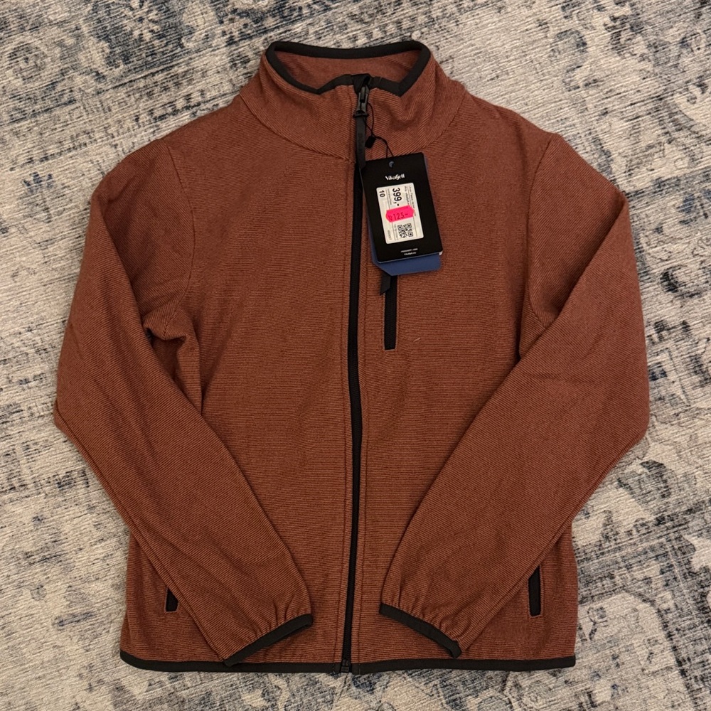 Men's Brown Full-Zip Jacket